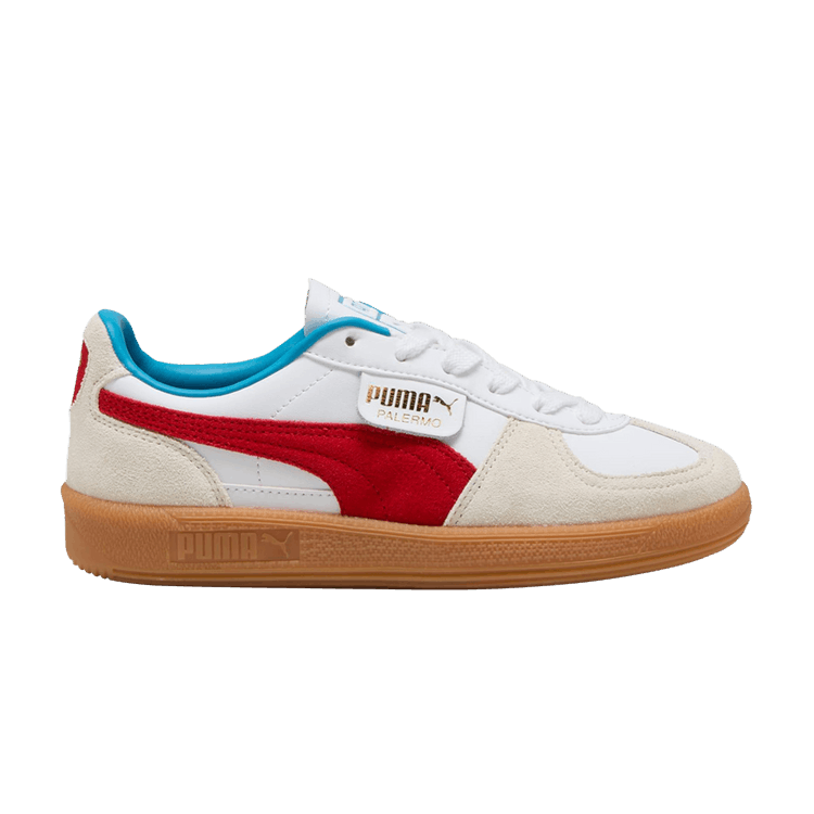 Puma Palermo Leather Big Kid 'White Red'