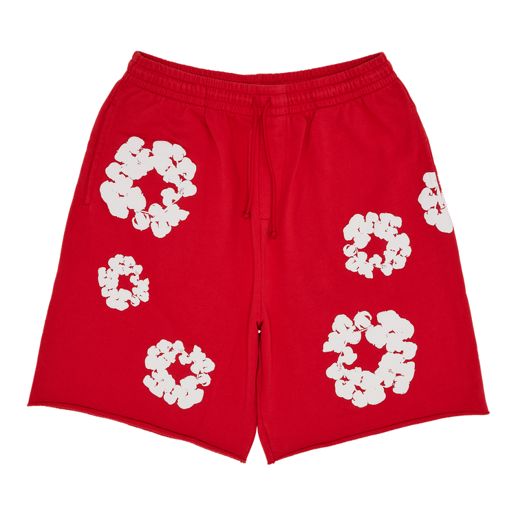 正規品 Denim Tears Shorts ショートパンツ S . Buy Denim Tears Cotton Wreath Sweatshorts 'Red' - SS25BRS2952058