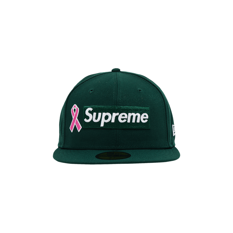 Supreme Breast Cancer Box Logo New Era緑 Buy Supreme New Era Breast Cancer Awareness Box Logo 'Dark Green