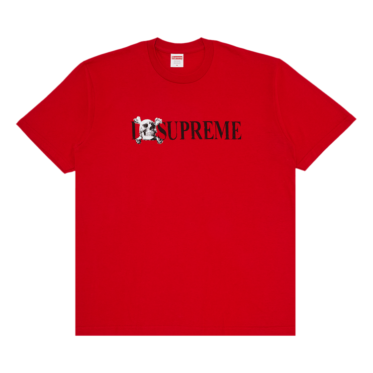 Buy Supreme Skull Tee 'Red' - FW25T48 RED | GOAT