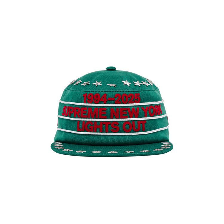 Buy Supreme Stars Studded Pillbox Hat 'Dark Green' - FW25H67 DARK