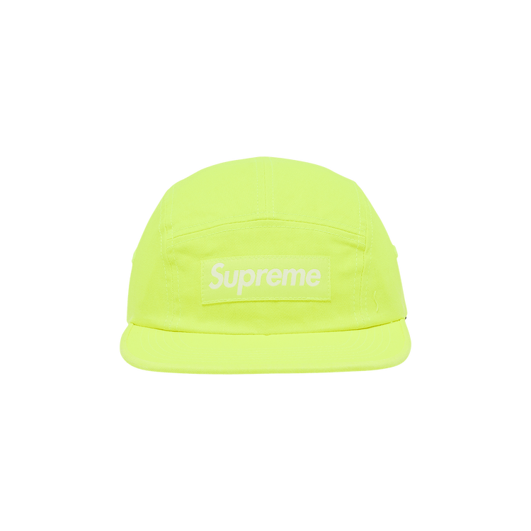 Buy Supreme Washed Chino Twill Camp Cap 'Neon Yellow' - FW25H39