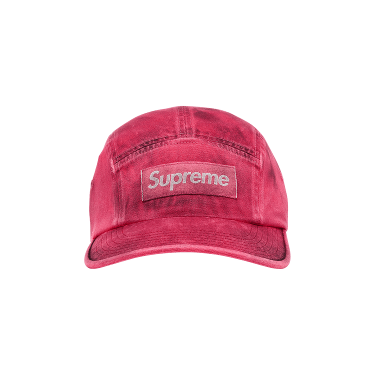 帽子 Supreme Overdyed Camp Cap Red Supreme Overdyed Camp Cap (FW25) - $48