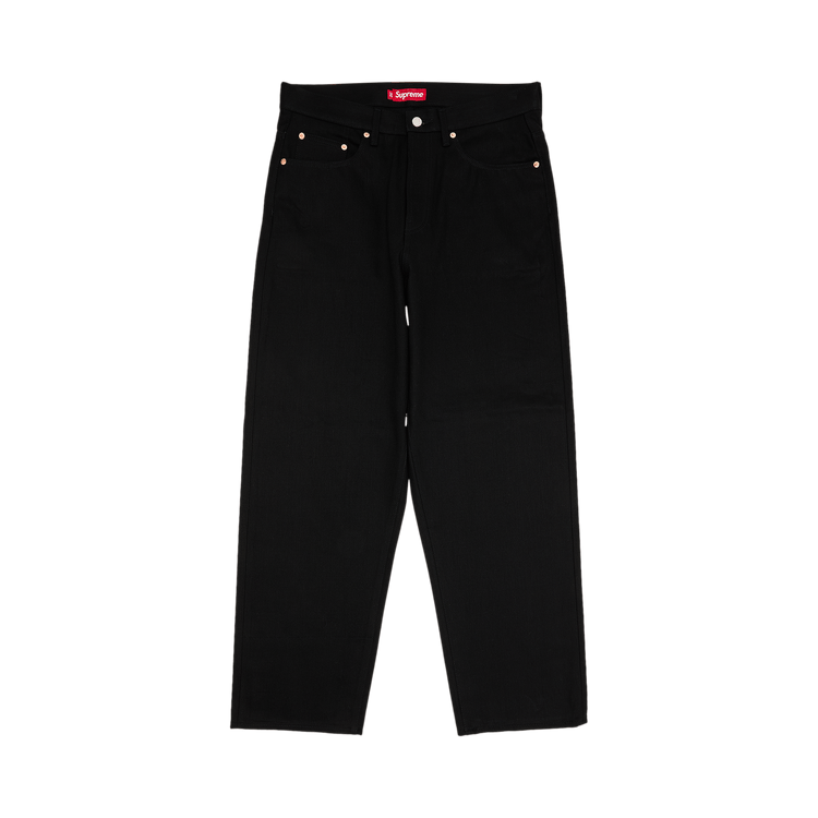 Buy Supreme Baggy Selvedge Jean 'Rigid Black' - FW25P26 RIGID