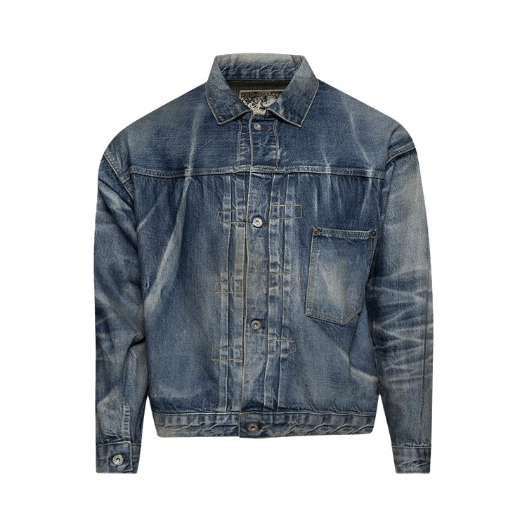 Buy SAINT Mxxxxxx BJ Denim Jacket 'Blue' - SM HR8 0000 C39 BLUE | GOAT