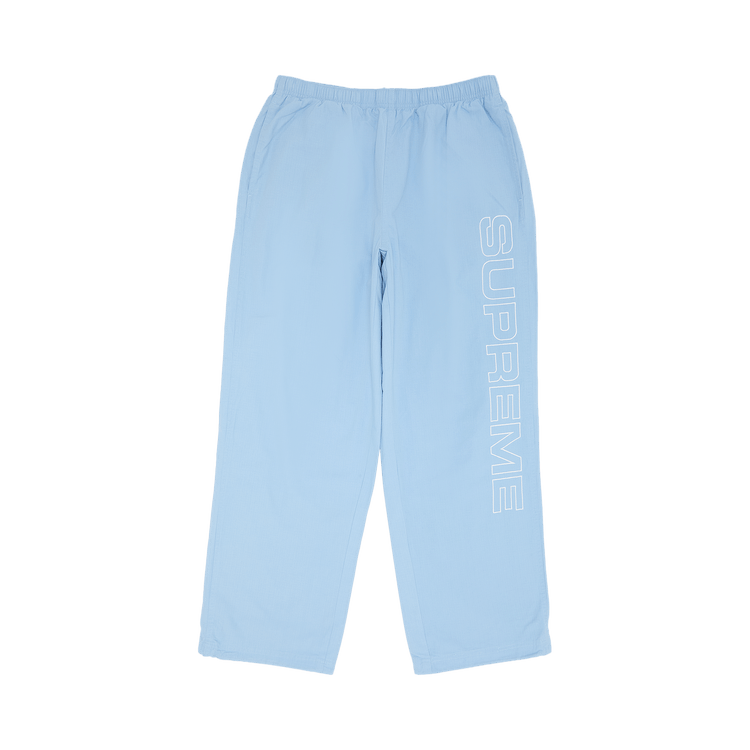 Buy Supreme Spellout Embroidered Ripstop Track Pant 'Light Blue