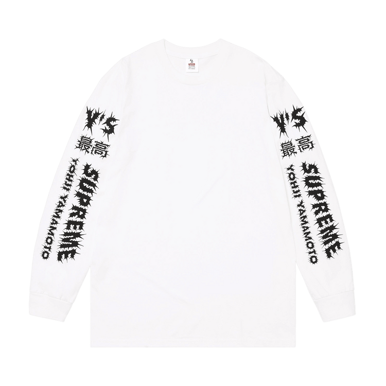 Supreme Yohji Yamamoto ロンT 白 XL Buy Supreme x Y's Long-Sleeve Tee 'White' - FW25T2 WHITE | GOAT