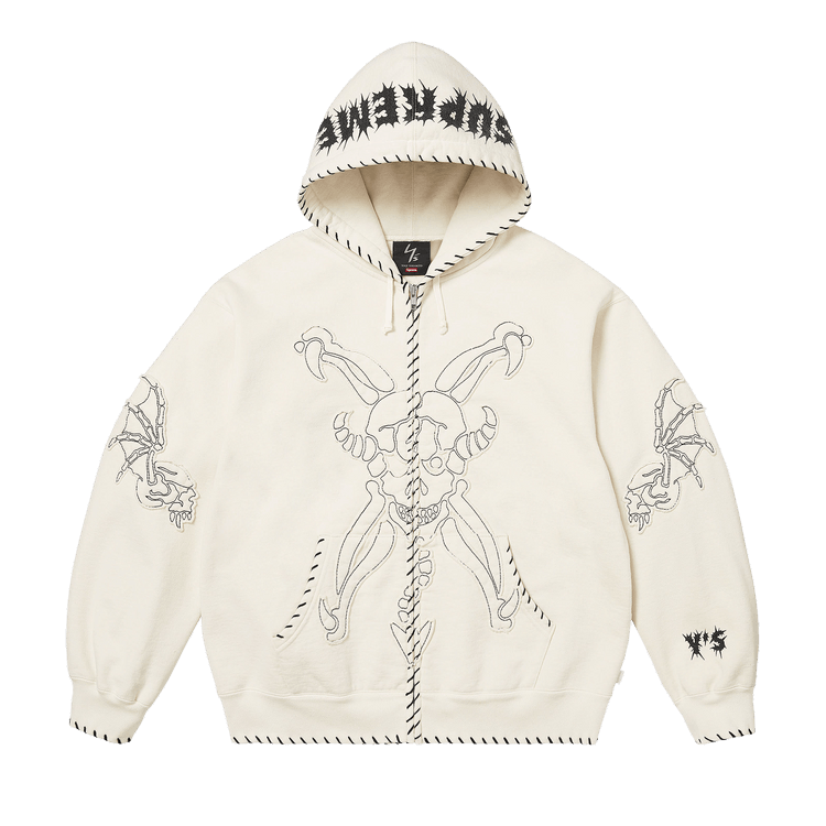 【u ☽様】25SS　Sweatshirt　Fホワイト Supreme Sport Zip Up Hooded Sweater (FW25) White Men's - SS25 - US