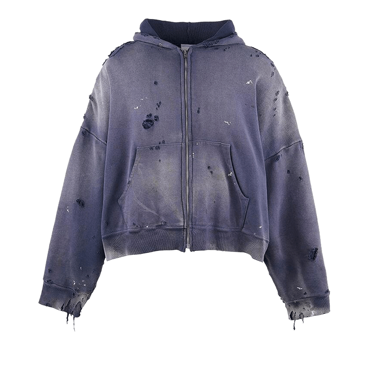 SAINT Mxxxxxx ZIP UP HOODIE/ネイビー Buy SAINT Mxxxxxx Double Face Zip Up Hoodie 'Navy' - SM HR8 0000