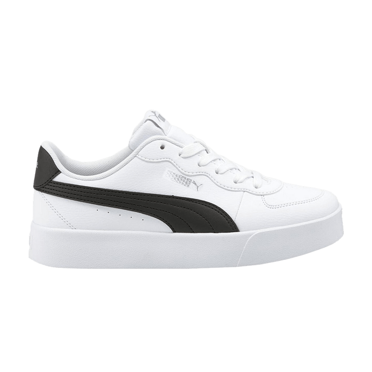 PUMA Skye Clean Casual Board Shoes White/Black (Women's)