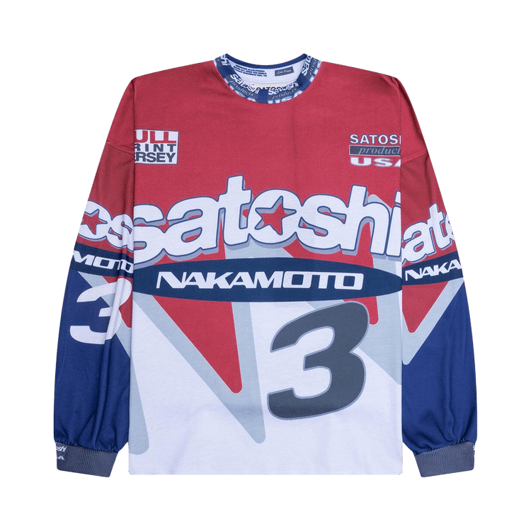 Buy Satoshi Nakamoto Speedway Long-Sleeve 'Red' - SS25LS005 RED | GOAT