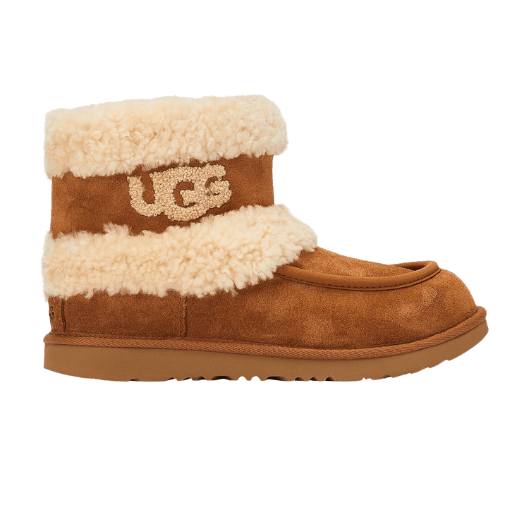 Buy UGG Ultra Mini Fluff Boot Kids 'Chestnut' - 1143701K CHE | GOAT