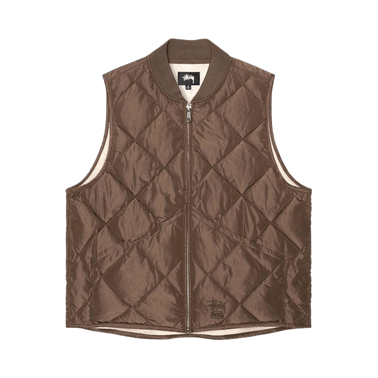 【早い者勝ち】STUSSY×PRIMALOFTプリマロフトキルテッドベストXXL Buy Stussy Insulated Vest 'Brown' - 115862 BROW | GOAT