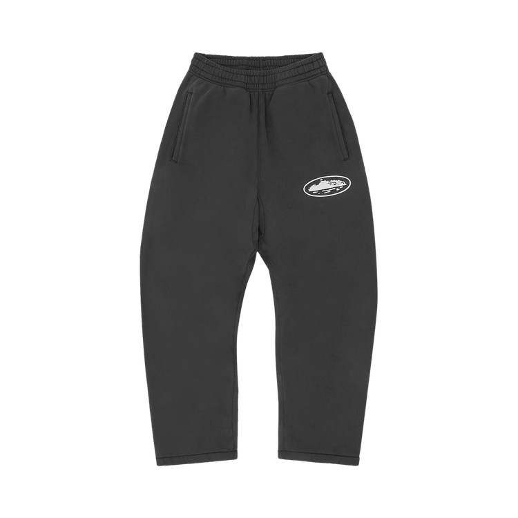 Buy Corteiz Island Puff Print Open Hem Sweatpant 'Black