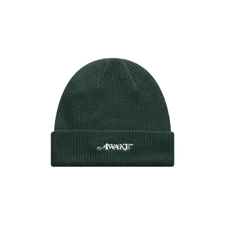 Buy Awake NY Loose Gauge Knit Beanie 'Forest Green' - AWK FW25