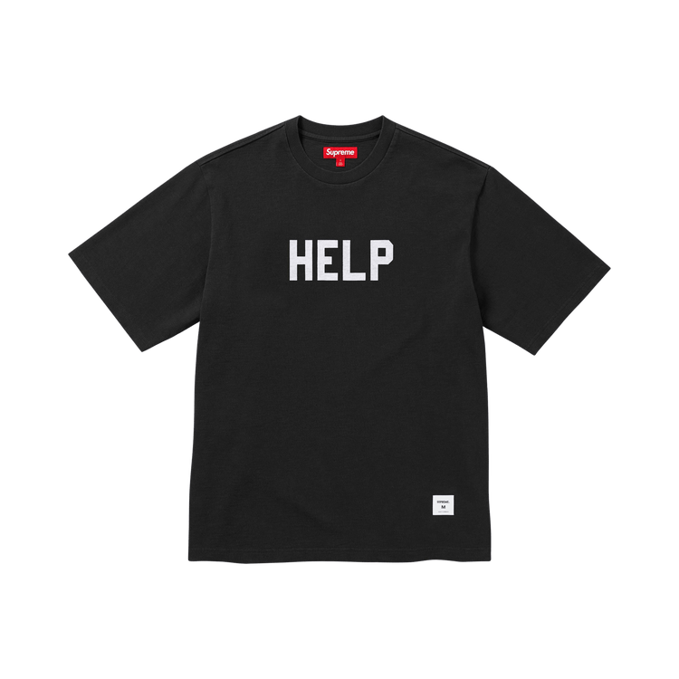 Buy Supreme Help Short-Sleeve Top 'Black' - FW25KN90 BLACK | GOAT