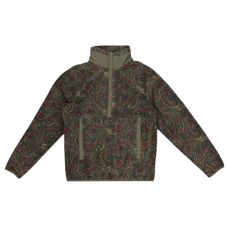 Buy Aimé Leon Dore Paisley Half Zip Fleece Pullover 'Khaki