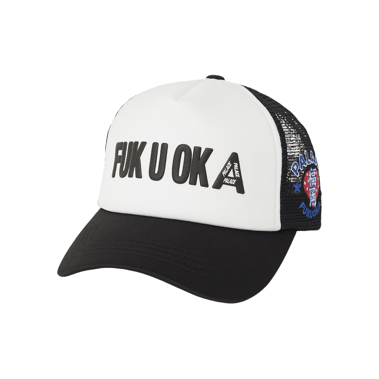 Buy Palace Fukuoka Trucker Cap 'Black' - P29H155 | GOAT
