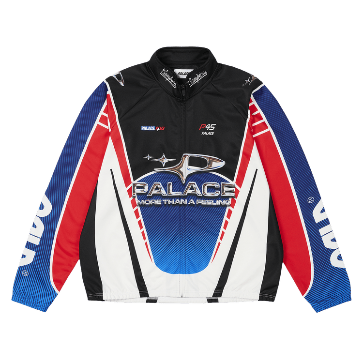 Buy Palace More Than A Cycling Zip Jacket 'Red/Blue' - P29ES059 | GOAT