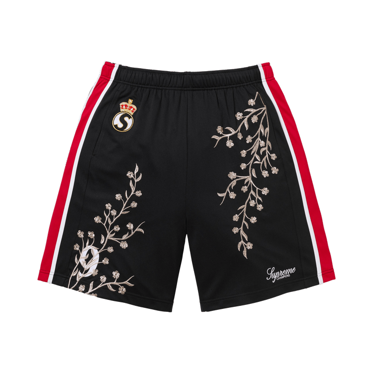 Buy Supreme Floral Soccer Short 'Black' - FW25SH5 BLACK | GOAT