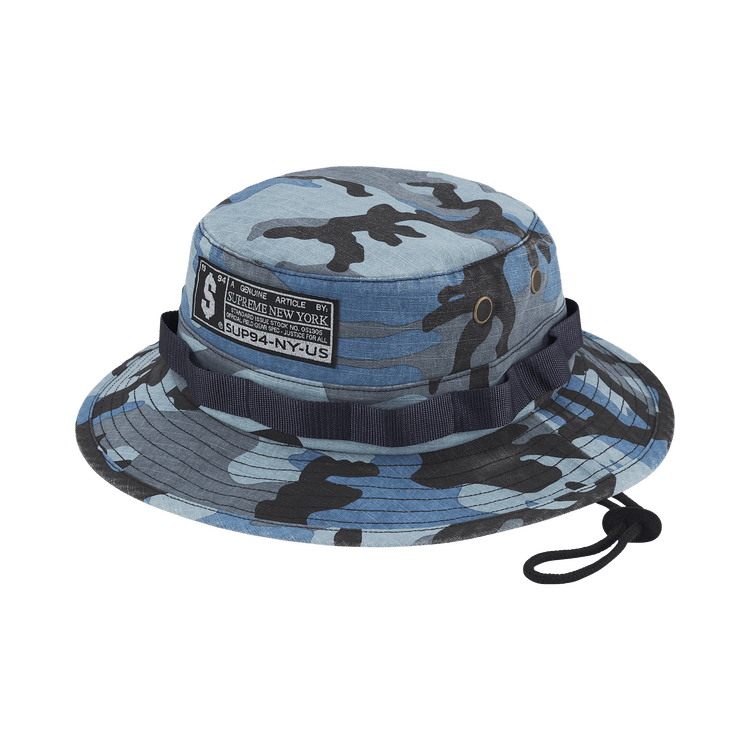 Buy Supreme Military Boonie 'Blue Camo' - FW25H59 BLUE CAMO | GOAT