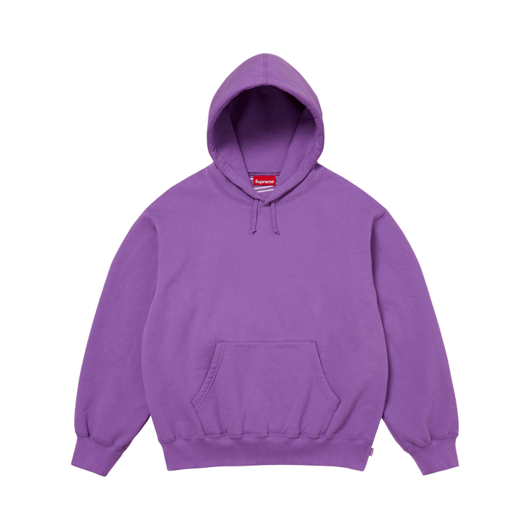 Buy Supreme Satin Appliqué Hooded Sweatshirt 'Violet' - FW25SW77