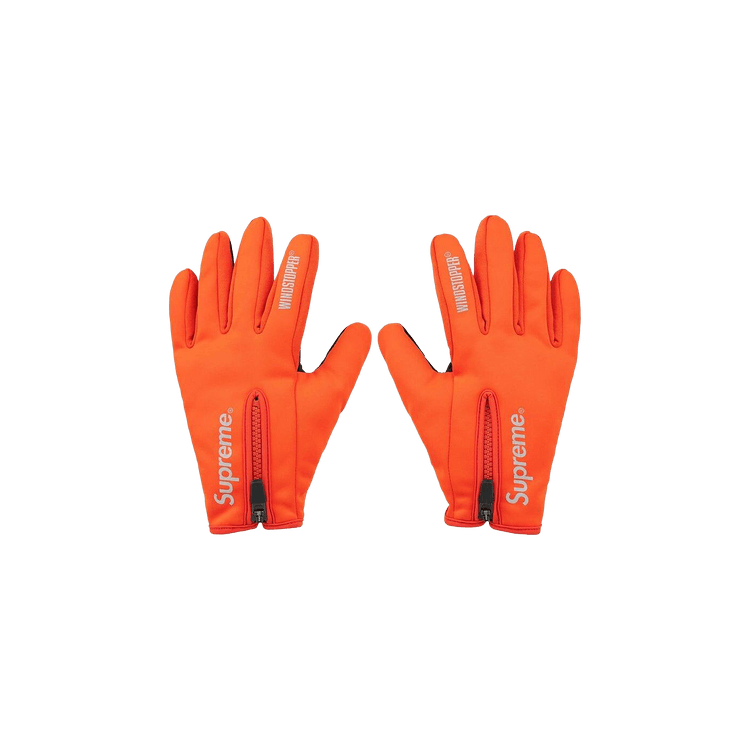 Buy Supreme WINDSTOPPER Zip Gloves 'Orange' - FW24A9 ORANGE | GOAT