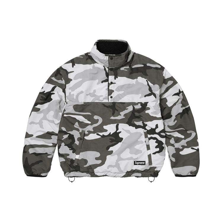 Buy Supreme Polartec Shearling Reversible Pullover 'Black