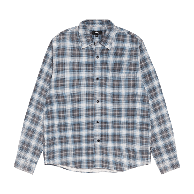 I*7様 STUSSY DAX PRINTED SHIRT XL Grey 1683256_00.png.png