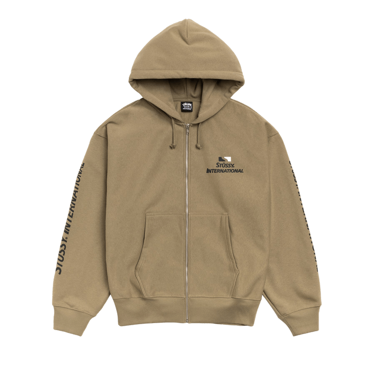 Buy Stussy International Zip Hoodie 'Army' - 1975146 ARMY | GOAT