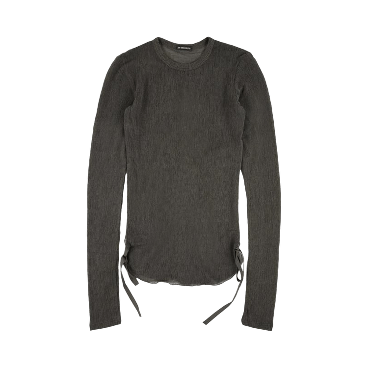 Buy Ann Demeulemeester Oke Wrinkled Cropped Long-Sleeve Top