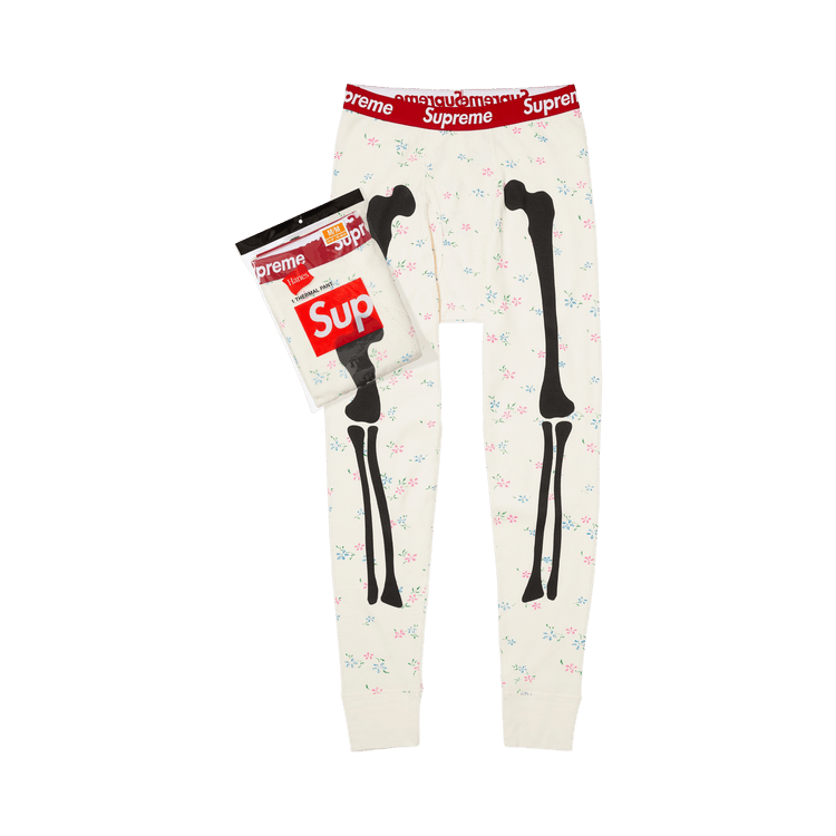 レッグウェア Supreme Hanes BonesThermal Pant Black/S Supreme