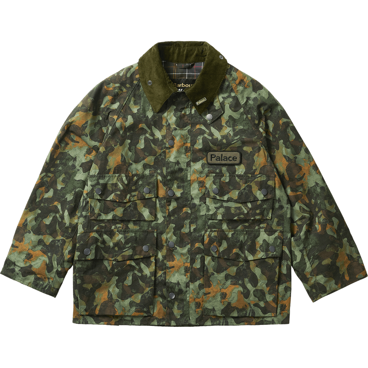 Buy Palace x Barbour Bedale Casual Jacket 'Kelp Forest Camo