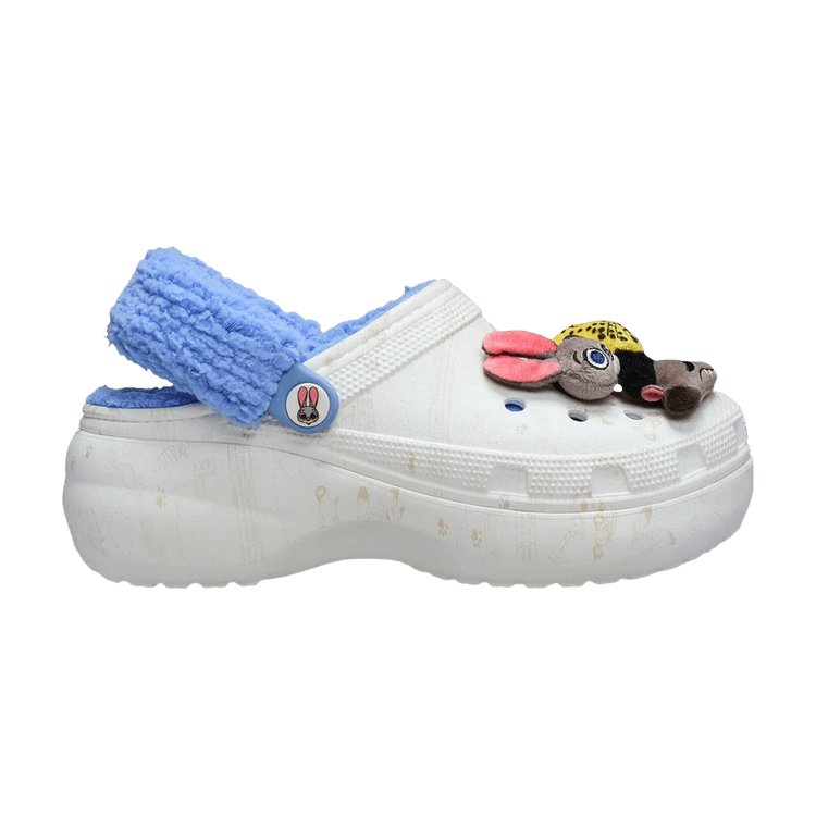 Disney Zoo Topia 2 x Crocs Wmns Classic Platform Clog 'White Blue'