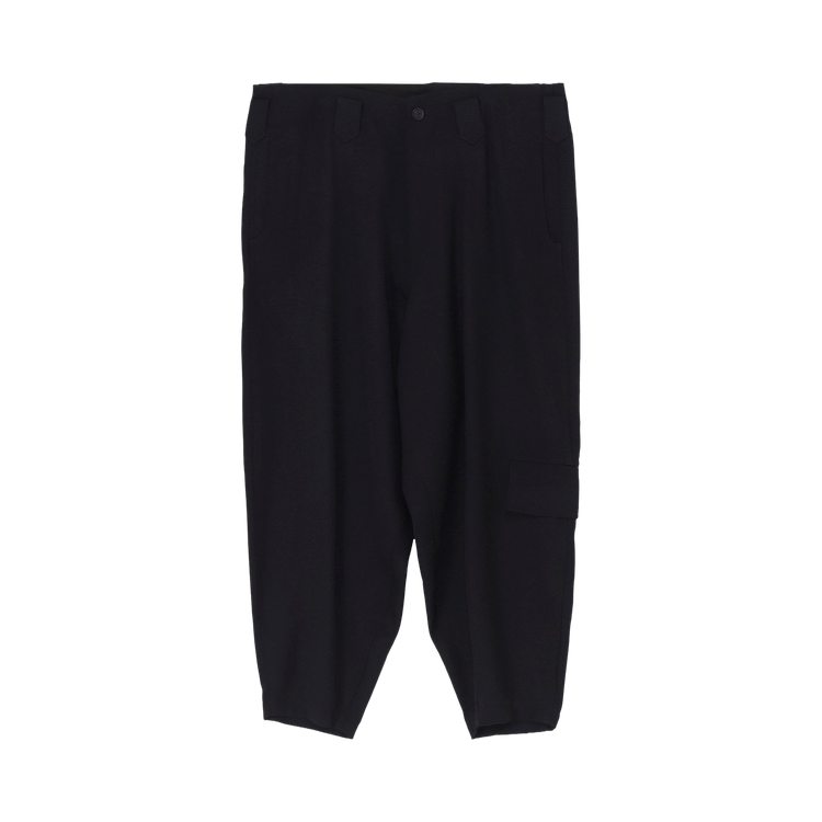 Buy Yohji Yamamoto Pour Homme Left Side Pocket Gab P Pants 'Black