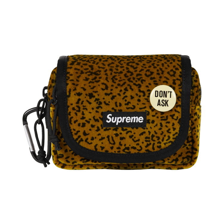 Buy Supreme Velvet Mini Pouch 'Tan Leopard' - FW25B10 TAN LEOPARD