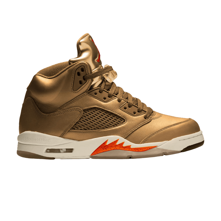 Jordan 5 Retro WNBA Metallic Gold Brilliant Orange (Women's)