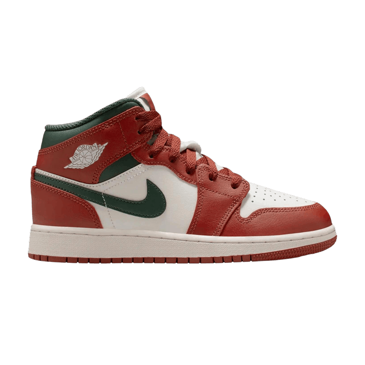 Jordan 1 Mid Redstone Midnight Green (GS)