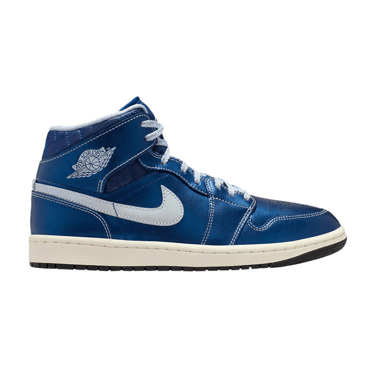 Buy Wmns Air Jordan 1 Mid 'Quilted Metallic Blue' - IM5128 001 | GOAT