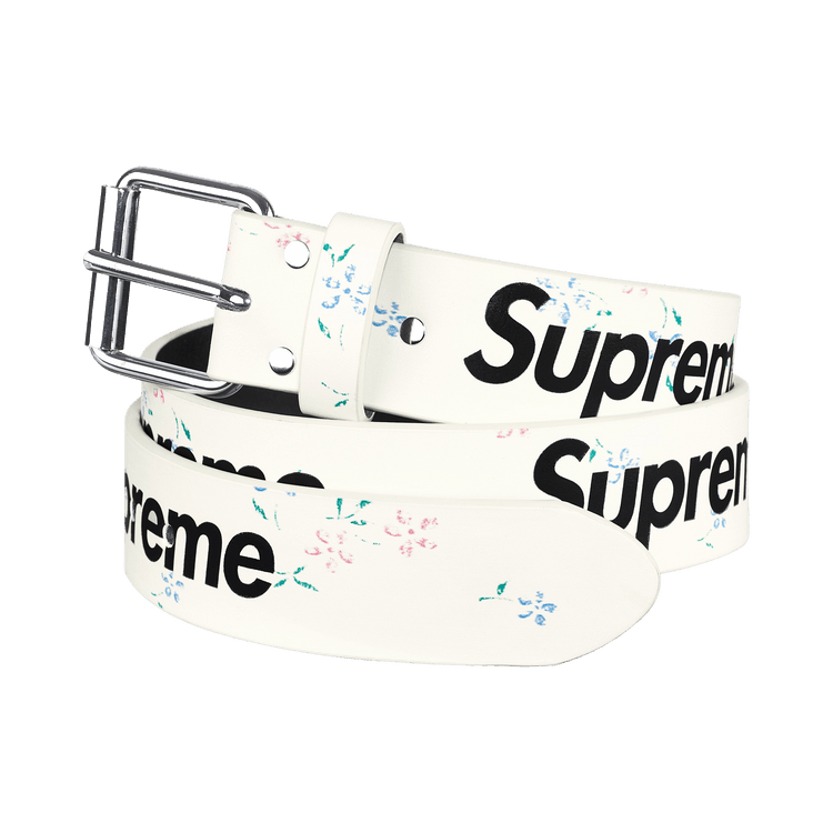 【Supreme】Repeat Leather Belt Floral L Supreme Repeat Leather Belt Floral | Grailed