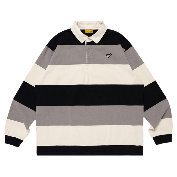 ウェア HUMAN MADE Multi Stripe Rugby Shirt Human Made Multi Stripe Rugby Shirt in Yellow Human Made