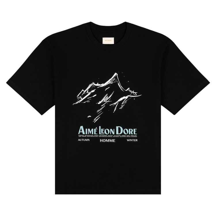 Buy Aimé Leon Dore Summit Tee 'Jet Black' - FW25CT022 JET | GOAT