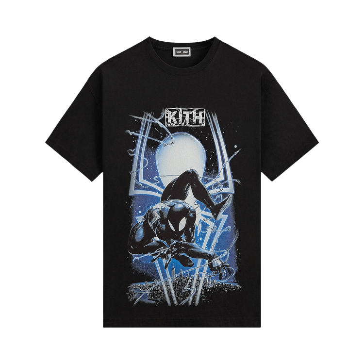 Buy Kith x Marvel Symbiote Spiderman Vintage Tee 'Black