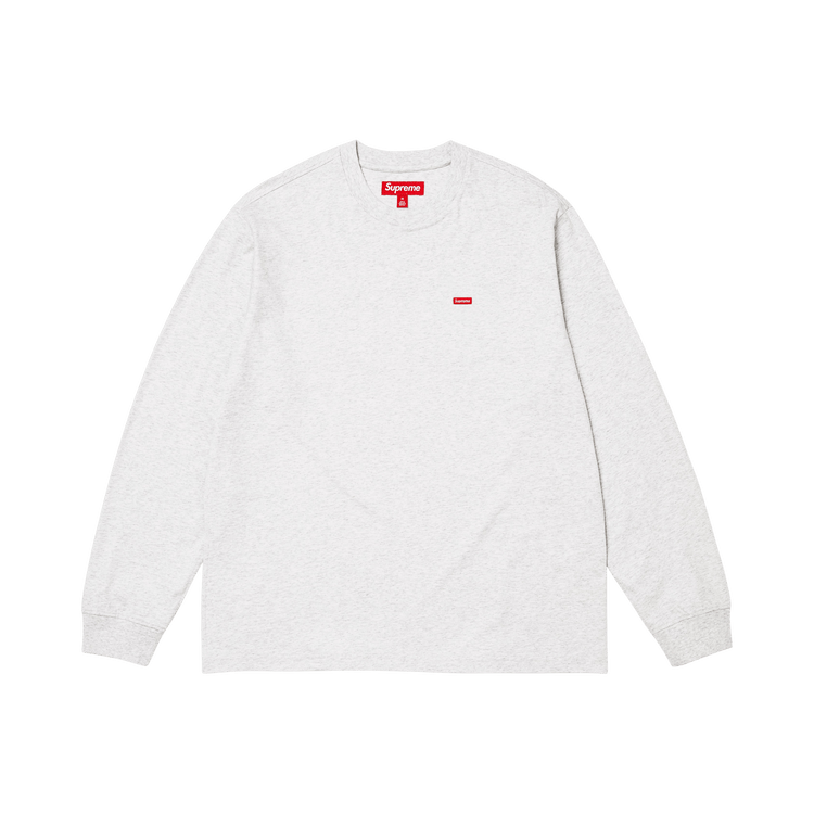 Buy Supreme Small Box Long-Sleeve Tee 'Ash Grey' - FW25KN6 ASH