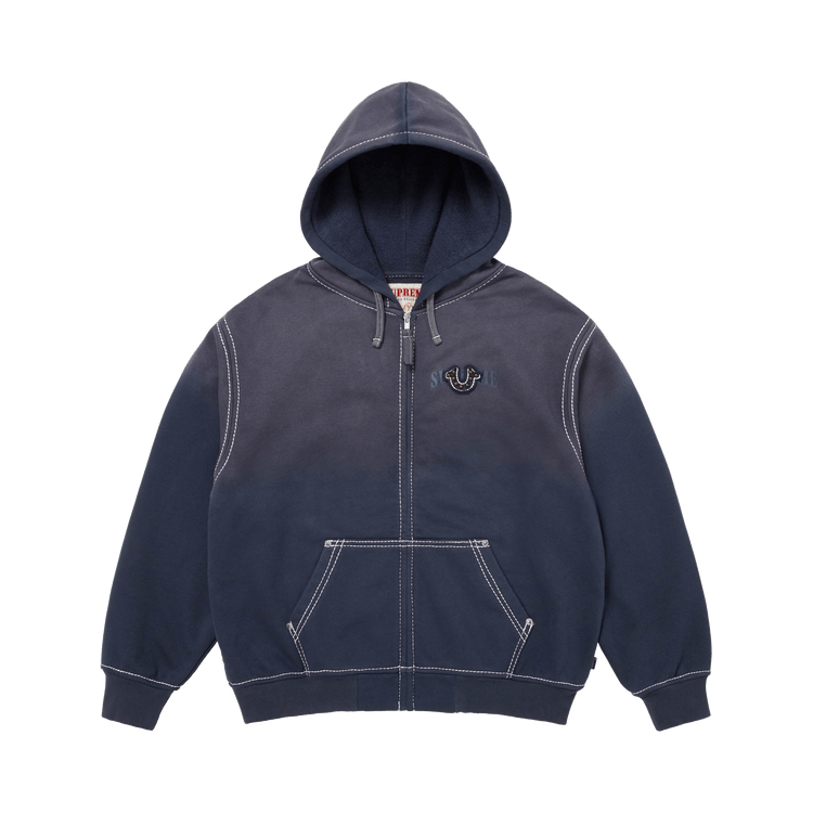 Толстовка Supreme x True Religion с капюшоном на молнии 