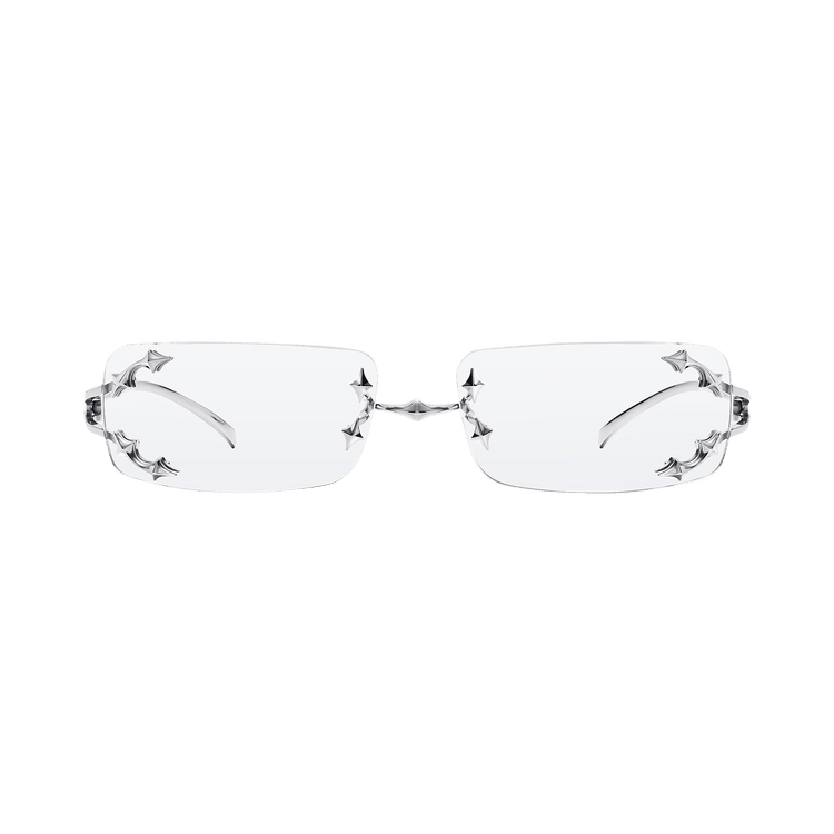 Buy Gentle Monster Mosh 02 Glasses 'Silver' - MOSH 02 SILV | GOAT