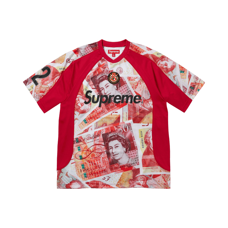 Buy Supreme Pounds Soccer Jersey 'Red' - FW25KN83 RED | GOAT CA