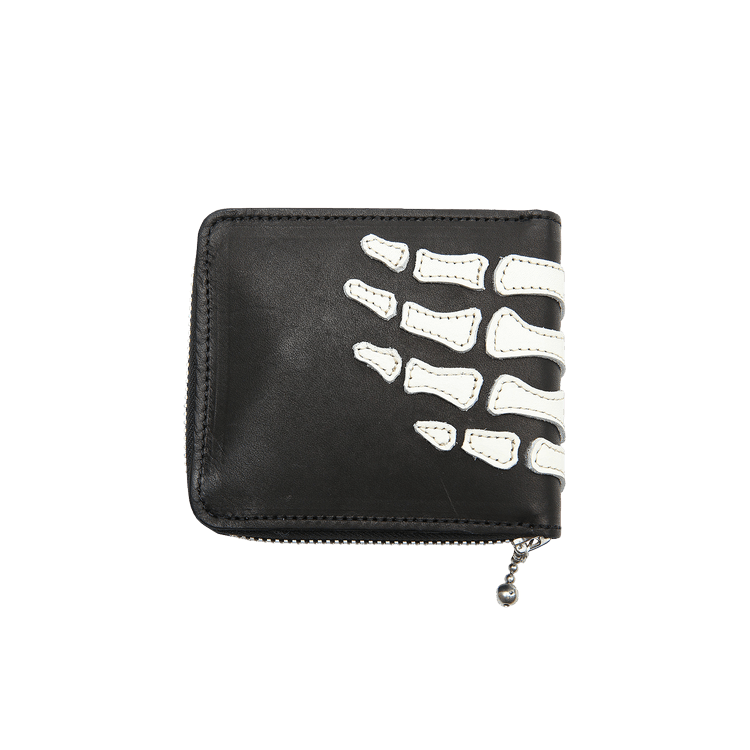 Buy Kapital Thumb Up Bone Hand Zip Long Wallet 'Black