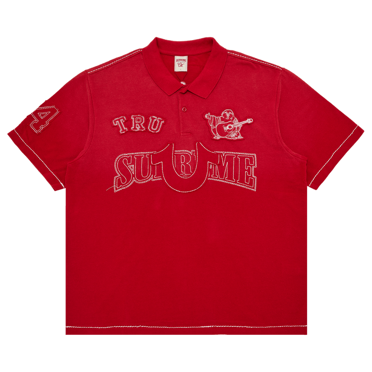 Supreme True Religion Appliqué Polo L Buy Supreme x True Religion Appliqué Polo 'Red' - FW25KN3 RED | GOAT