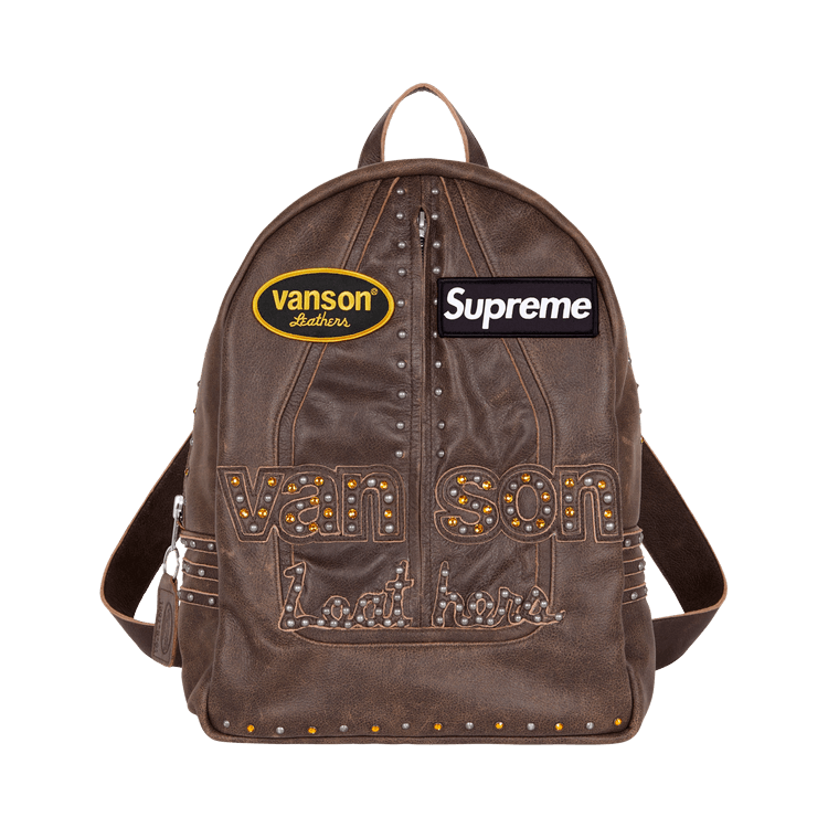 Buy Supreme x Vanson Leathers x B.B. Simon Backpack 'Brown